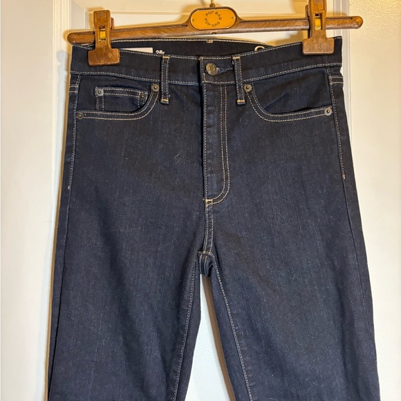 GAP Resolution True Skinny High Rise Dark Blue Jeans 26R EUC - Picture 2 of 8
